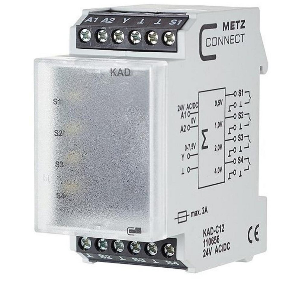 Metz Metz Connect Schnittstellenmodul KAD-C12 24ACDC 7,5DC Netzwerk-Patch-Panel von Metz