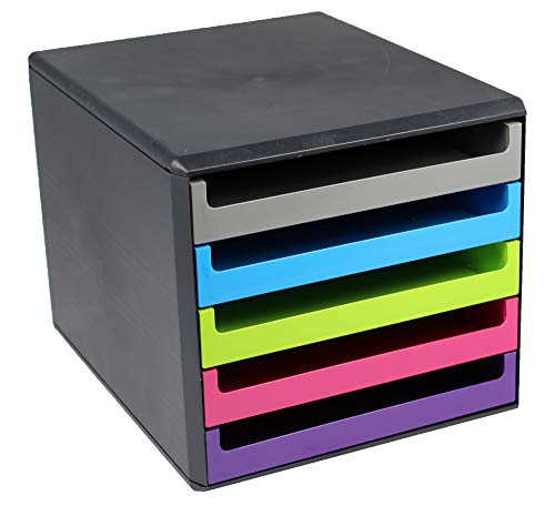 Metzger & Mendle 30057680 Schubladenbox in anthrazit mit 5 farbig sortierten Schüben Metzger & Mendle 30057680 Schubladenbox in anthrazit mit 5 farbig sortierten Schüben von Metzger & Mendle