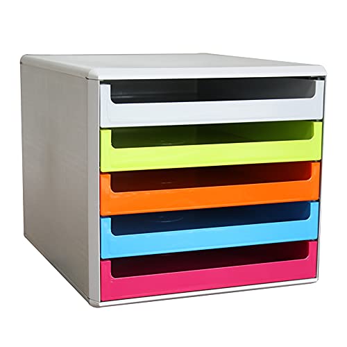 Schubladenbox, Gehäuse Hellgrau, Farbig Sortiert Schubladenbox, Gehäuse Hellgrau, Farbig Sortiert von Metzger + Mendle