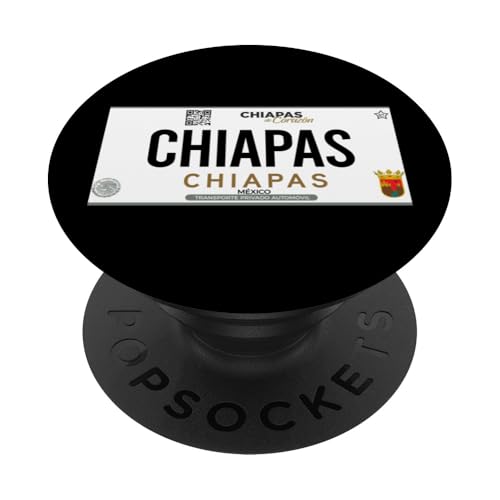 Chiapas Mexico License Plate Mexican Pride Mexico Patriotic PopSockets Klebender PopGrip von MexiColor