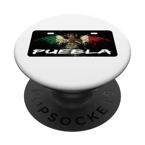 Puebla Mexico License Plate Aesthetic Poblanos Patriotic PopSockets Klebender PopGrip von MexiColor