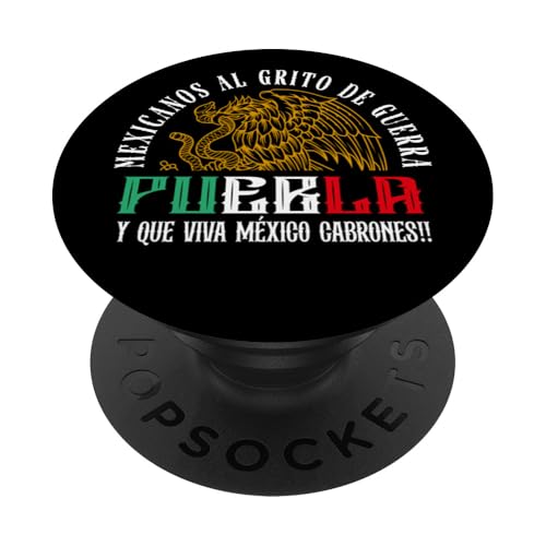 Puebla Mexico Mexicanos Al Grito De Guerra Mexican Pride PopSockets Klebender PopGrip von MexiColor