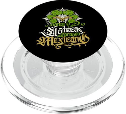 Sangre Azteca Corazon Mexicano PopSockets PopGrip für MagSafe von MexiColor