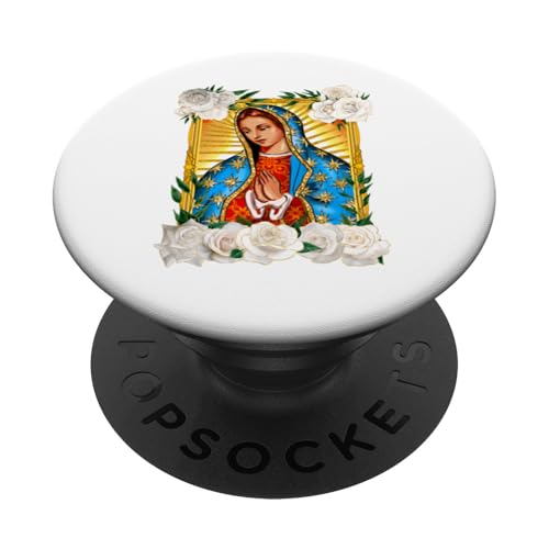 Santa Virgen María de Guadalupe Patrona de los Mexicanos PopSockets Klebender PopGrip von MexiColor
