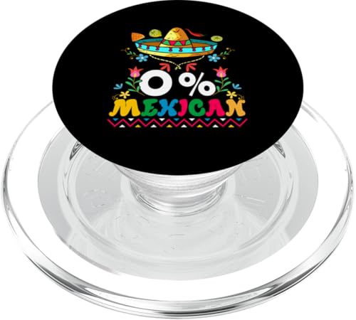 0% Mexican Cinco De Mayo Colorful Sombrero Costume Women PopSockets PopGrip für MagSafe von Mexican Culture Cinco De Mayo Costume