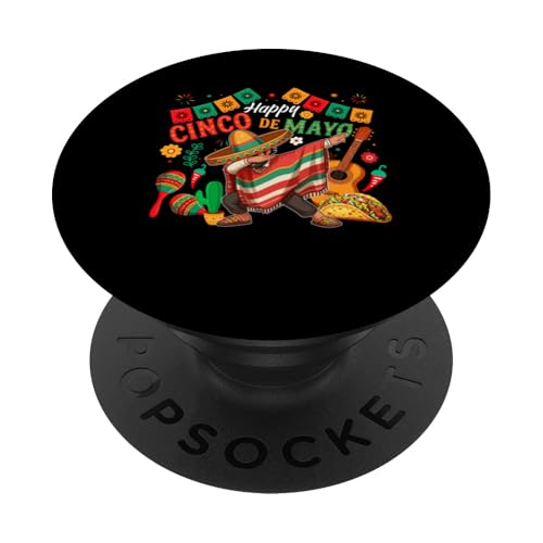 Happy Cinco De Mayo Dabbing Mexican Sombrero Mexican Party PopSockets Klebender PopGrip Happy Cinco De Mayo Dabbing Mexican Sombrero Mexican Party PopSockets Klebender PopGrip von Mexican Culture Cinco De Mayo Costume
