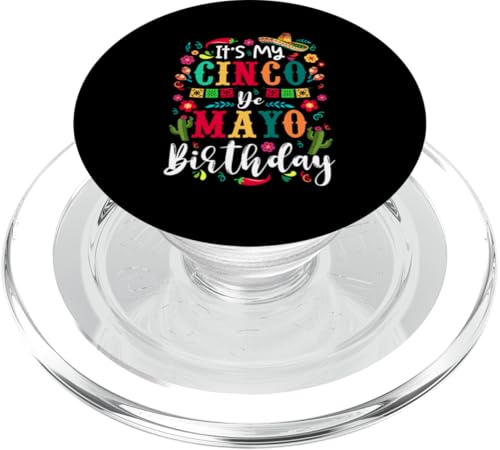 It's My Cinco De Mayo Birthday Colorful Mexican Funny Party PopSockets PopGrip für MagSafe It's My Cinco De Mayo Birthday Colorful Mexican Funny Party PopSockets PopGrip für MagSafe von Mexican Culture Cinco De Mayo Costume