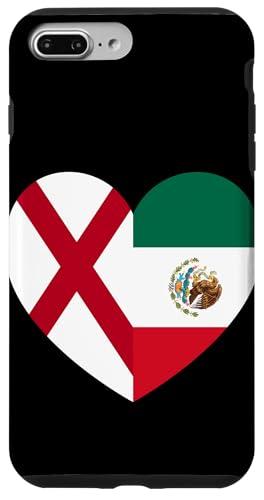 Alabama and Mexico Flags: Heart Shaped Unity Hülle für iPhone 7 Plus/8 Plus von Mexico Love Pride Merch