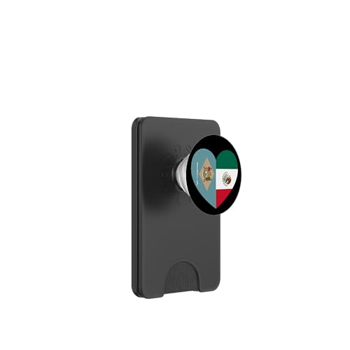 Delaware and Mexico Flags: Heart Shaped Unity PopSockets PopWallet für MagSafe Delaware and Mexico Flags: Heart Shaped Unity PopSockets PopWallet für MagSafe von Mexico Love Pride Merch