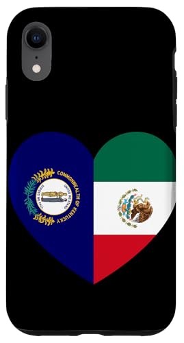 Kentucky and Mexico Flags: Heart Shaped Unity Hülle für iPhone XR von Mexico Love Pride Merch