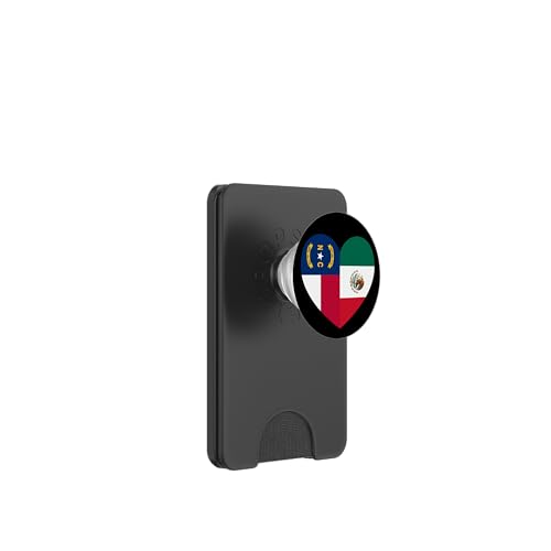 N. Carolina and Mexico Flags: Heart Shaped Unity PopSockets PopWallet für MagSafe N. Carolina and Mexico Flags: Heart Shaped Unity PopSockets PopWallet für MagSafe von Mexico Love Pride Merch