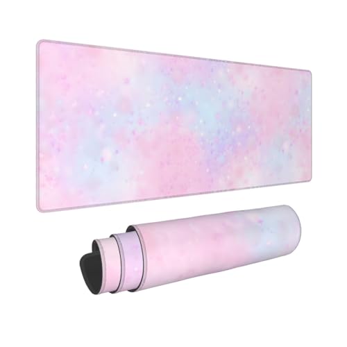 Mexpekil Cloud Pink Blue Mauspad mit rutschfester Gummiunterseite, 80 x 30 cm, Gaming-Mauspad, große Schreibtischunterlage, wasserdichte Tastatur und Mauspad, Computerzubehör für Büro, Zuhause Mexpekil Cloud Pink Blue Mauspad mit rutschfester Gummiunterseite, 80 x 30 cm, Gaming-Mauspad, große Schreibtischunterlage, wasserdichte Tastatur und Mauspad, Computerzubehör für Büro, Zuhause von Mexpekil