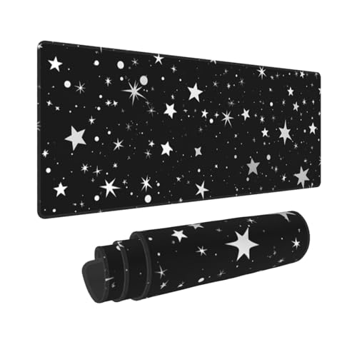Mexpekil Mauspad mit Sternen-Galaxie, Weltraum-Mauspad mit rutschfester Gummiunterseite, 80 x 30 cm, großes Schreibtischunterlage, wasserdichte Tastatur- und Mauspad, Computerzubehör für Büro, Zuhause Mexpekil Mauspad mit Sternen-Galaxie, Weltraum-Mauspad mit rutschfester Gummiunterseite, 80 x 30 cm, großes Schreibtischunterlage, wasserdichte Tastatur- und Mauspad, Computerzubehör für Büro, Zuhause von Mexpekil