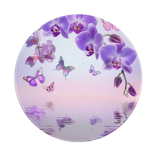 Mexpekil Mousepad, rund, gummiert, rutschfeste Unterseite, 20,3 cm, 4 Stück Mexpekil Mousepad, rund, gummiert, rutschfeste Unterseite, 20,3 cm, 4 Stück von Mexpekil