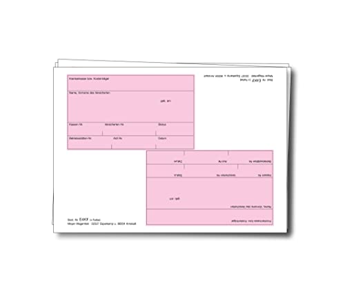 Adressfeldetiketten von MEYER-WAGENFELD | Selbstklebend | 2 Etiketten auf DIN A6 Trägerblatt | Farbe: Rosa | 100 Stück von Meyer-Wagenfeld