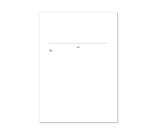Meyer-Wagenfeld | blanko Privatrezepte für Ärzte | 1000 Blätter | DIN A6 Hochformat | ungeblockt | Farbe: weiß von Meyer-Wagenfeld