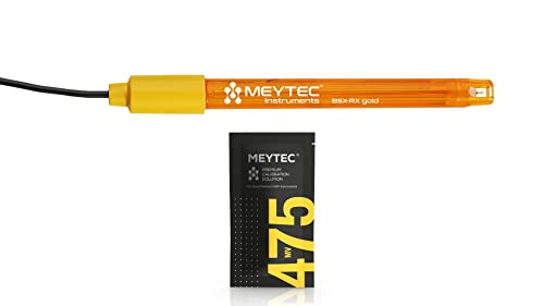 ORP Elektrode Gold - Genaue Ersatzelektrode ORP für Schwimmbad- mit Pufferlösung Redox 475mV von Meytec