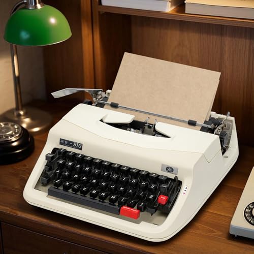 [Vintage Collector's Edition] Klassische manuelle Schreibmaschine (handgeneralüberholtes Basismodell) – Retro-Handwerkskunst/mechanische Grundierung für Kinder/authentische Tastenanschläge von Mgxhshix