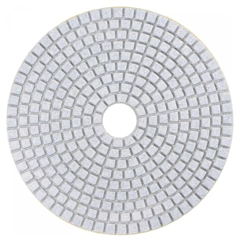 MiJunHD Diamant Polierpad, 7 Zoll 180 MM 50 Korn Polierscheiben Schleifscheibe für Schleifer & Polierer, zum Granit, Marmor, Beton und Stein, Haken Schleife Stützteller (1 Stück) von MiJunHD