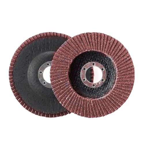 MiJunHD Fächerscheiben | Ø 100mm 4 Zoll | 60 Korn | 2 Stück Korund Schleifscheibe Schleifmopteller Lamellenschleifer Flap Disc für Metall & Holz, für Winkelschleifer Poliermaschine MiJunHD Fächerscheiben | Ø 100mm 4 Zoll | 60 Korn | 2 Stück Korund Schleifscheibe Schleifmopteller Lamellenschleifer Flap Disc für Metall & Holz, für Winkelschleifer Poliermaschine von MiJunHD
