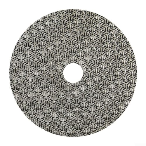 MiJunHD Galvanisiert Diamant Schleifpad,6 Zoll 150 mm 60#,Nass/Trocken Polierscheiben Schleifschuh Pad,Haken Schleife Rückseite Schleifteller für Polieren Trimmen Metall Glas Keramik (1 Stück) von MiJunHD