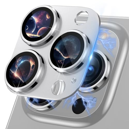 MiKoyi Kameraschutz Kompatibel mit iPhone 15 Pro/iPhone 15 Pro Max Kamera Schutzfolie Aluminiumlegierung Linse Schutzfolie Gehärtetem Glas Protector Folie für iPhone 15 Pro/15 Pro Max Silber MiKoyi Kameraschutz Kompatibel mit iPhone 15 Pro/iPhone 15 Pro Max Kamera Schutzfolie Aluminiumlegierung Linse Schutzfolie Gehärtetem Glas Protector Folie für iPhone 15 Pro/15 Pro Max Silber von MiKoyi