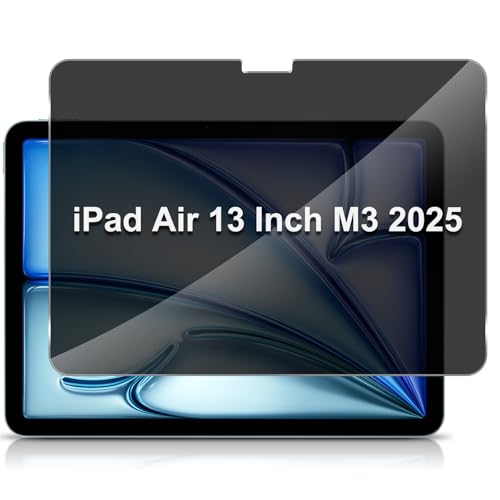 MiKoyi Privacy Schutzfolie Kompatibel mit iPad Air 13" M3 2025 & M2 2024, [Kratzfest] Displayschutz Anti-Spy Displayschutzfolie für iPad Air 13" (2025 Model, 7th/6th Generation) von MiKoyi