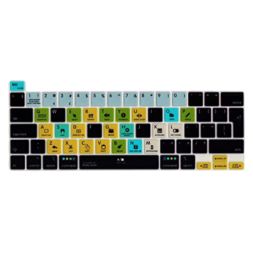 MiNGFi FL Studio Silikon Tastatur Schutz Abdeckung für MacBook Pro 16" M1 (2019+) Modell A2141 MacBook Pro 13" (2020+) Modell A2338 A2289 A2251 EU/ISO Tastaturlayout - Transparent von MiNGFi
