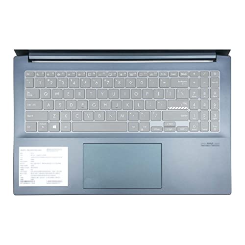 MiNGFi Silikon Tastatur Schutz Abdeckung für ASUS VivoBook Pro 16X OLED M7600 Pro 15 OLED K3500 M3500 - Transparent von MiNGFi