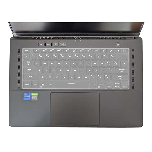 MiNGFi TPU Tastatur Schutz Abdeckung für ASUS ROG Flow X13 GV301RE GV301QH Zephyrus M16 GU603ZM GU603HE G15 GA503RS GA503QS GA402RJ TUF Dash F15 FX516 - Transparent von MiNGFi