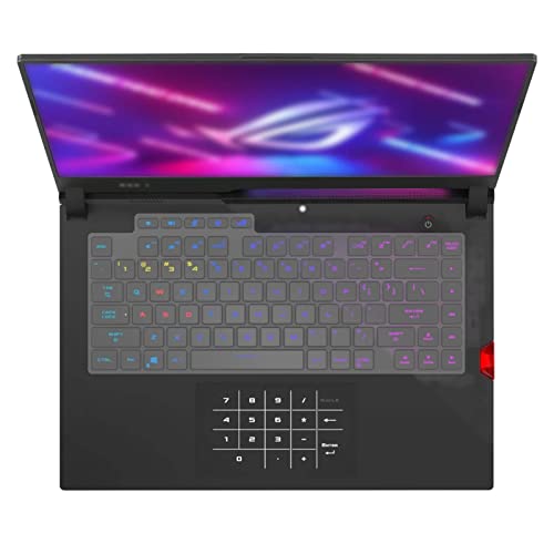 MiNGFi TPU Tastatur Schutz Abdeckung für ASUS ROG Strix Scar 15 G533Q G533QS (2021) Gaming Laptop - Transparent von MiNGFi