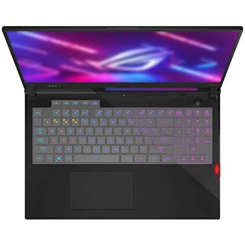MiNGFi TPU Tastatur Schutz Abdeckung für ASUS ROG Strix Scar 17 G733Q G733QS (2021) G733QSA - Transparent von MiNGFi