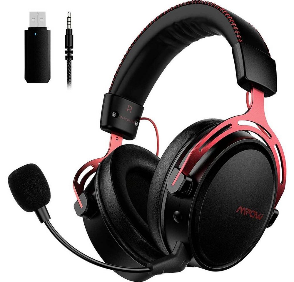 MiPow Mpow Air I Wireless Gaming Headset -Double Kopfhörer (Mikrofon-Stummschaltung, Lautstärkeregelung) von MiPow