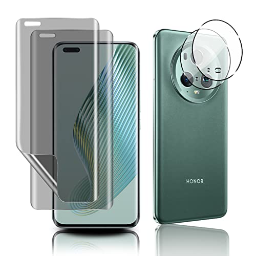 MiRowy 2+2 Stück Privacy Schutzfolie + Kameraschutz für Honor Magic5 Pro 5G, TPU Privatsphäre Displayschutzfolie und Kamera Schutzfolie, Kratzfest Sichtschutzfolie für Honor Magic5 Pro MiRowy 2+2 Stück Privacy Schutzfolie + Kameraschutz für Honor Magic5 Pro 5G, TPU Privatsphäre Displayschutzfolie und Kamera Schutzfolie, Kratzfest Sichtschutzfolie für Honor Magic5 Pro von MiRowy