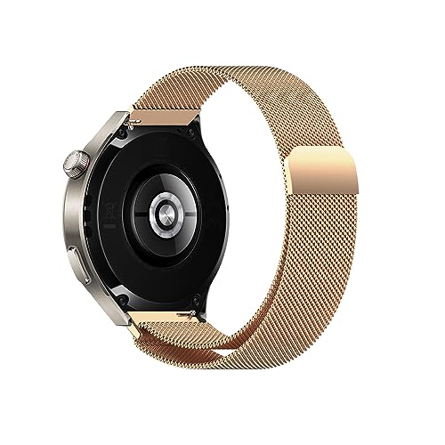 MiRowy 22 mm Armband für Huawei Watch GT 5 Pro/Watch GT 5/GT 4/GT 3/GT 2 Pro/GT 2 (46 mm), Magnetisch Edelstahl Uhrenarmband Ersatzband für Huawei Watch 4 Pro 48 mm/Watch 4/3/3 Pro (46 mm), Roségold MiRowy 22 mm Armband für Huawei Watch GT 5 Pro/Watch GT 5/GT 4/GT 3/GT 2 Pro/GT 2 (46 mm), Magnetisch Edelstahl Uhrenarmband Ersatzband für Huawei Watch 4 Pro 48 mm/Watch 4/3/3 Pro (46 mm), Roségold von MiRowy