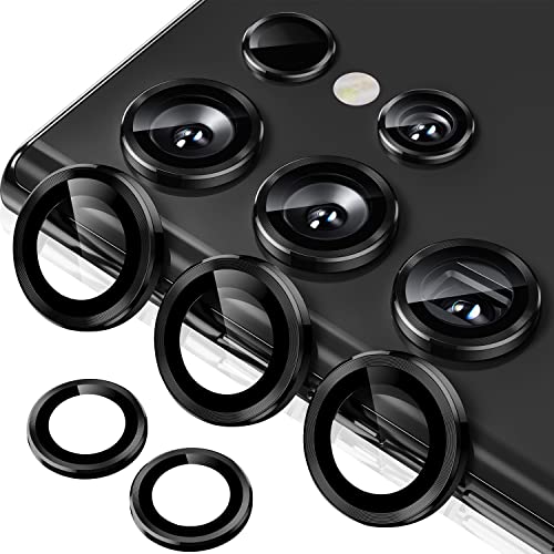 MiRowy 5 Stück Kameraschutz für Samsung Galaxy S23 Ultra 5G Kamera Schutzfolie, Individuelle Linsen Kameraschutzfolie Panzerglasfolie, mit Aluminiumrand Camera Protector für Galaxy S23 Ultra, Schwarz MiRowy 5 Stück Kameraschutz für Samsung Galaxy S23 Ultra 5G Kamera Schutzfolie, Individuelle Linsen Kameraschutzfolie Panzerglasfolie, mit Aluminiumrand Camera Protector für Galaxy S23 Ultra, Schwarz von MiRowy