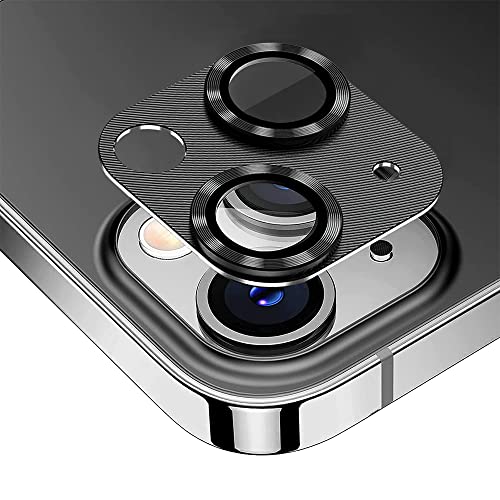 MiRowy Kameraschutz Kompatibel mit iPhone 14/14 Plus, Vollständiger Kameraschutz, Kamera Linse Schutzfolie, Kratzfest Schutzglas Schutzfolie für iPhone 14/14 Plus, Schwarz von MiRowy