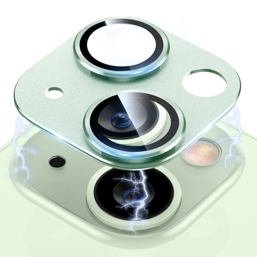 MiRowy Kameraschutz Kompatibel mit iPhone 15/iPhone 15 Plus Kamera Schutzfolie, Aluminiumlegierung Linse Schutzfolie, 9H Panzerglasfolie Kamera Protector Folie für iPhone 15/iPhone 15 Plus, Grün MiRowy Kameraschutz Kompatibel mit iPhone 15/iPhone 15 Plus Kamera Schutzfolie, Aluminiumlegierung Linse Schutzfolie, 9H Panzerglasfolie Kamera Protector Folie für iPhone 15/iPhone 15 Plus, Grün von MiRowy