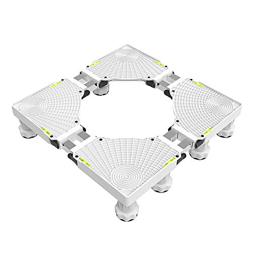 Waschmaschine Sockel Untergestell,Podeste & Rahmen FüR KüHlschrank Und Trockner Einstellbare GrößE:LäNge&Breite 45cm-69cm, HöHe 10cm -13cm BäRenlast 800 Kg,für Gefrierschrank Kühlschränke von MiSMiAO
