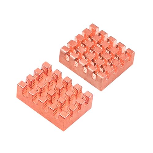 Miaelle 2 Teile/Satz Kühlkörper Kit Kühlkörper Passive Kühl Pad Kühler Für OrangePi Zero2W Kühl Pads Kupfer Kühlkörper Für OrangePi Zero2W Kühlkörper Kühler Kupfer Kits Passive Kühl Pad CPU von Miaelle