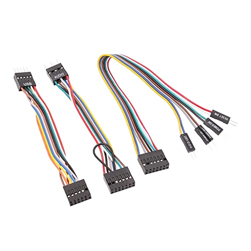 Miaelle 3Pcs Motherboard Linie Netzschalter Adapter Kabel Transfer Verdrahtung Schalter USB Kabel Kabel Ersatz 24AWG Kabel Adapter von Miaelle