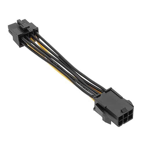 Miaelle Computer Mainboard CPU Kabel Mainboard 6Pin Buchse Auf 8Pin Stecker Adapterkabel Flachkabel Zuverlässige Und Effiziente Stromübertragung von Miaelle