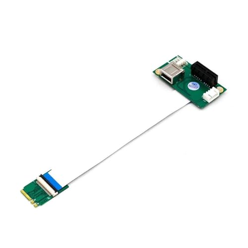 Miaelle NGFF auf PCIe Adapter, verbesserte PCIE Express X1 USB-Erweiterungskarte mit Speed-FPC-Kabel, NGFF auf USB und Erweiterungskarte von Miaelle
