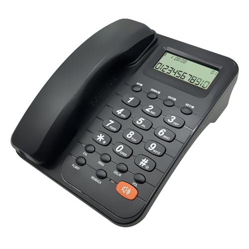 TX~T2029CID Englisches Telefon Festnetztelefon Anrufer Display Schnellwahl Home Office Bedarf Telefone Display Schnurgebundenes Telefon von Miaelle
