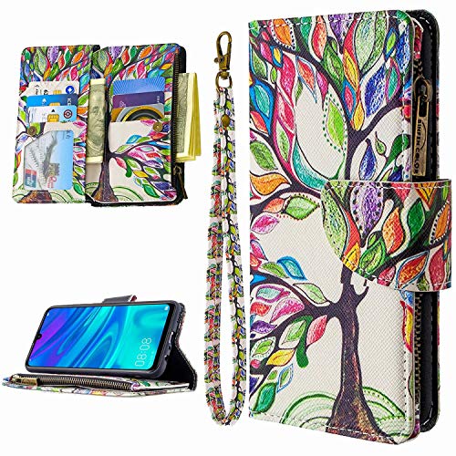 Miagon 9 Kartensteckplätzen Lederhülle für iPhone 11 Pro,Bunt Reißverschluss Flip Hülle Wallet Case Handyhülle PU Leder Tasche Schutzhülle,Baum Miagon 9 Kartensteckplätzen Lederhülle für iPhone 11 Pro,Bunt Reißverschluss Flip Hülle Wallet Case Handyhülle PU Leder Tasche Schutzhülle,Baum von Geakv