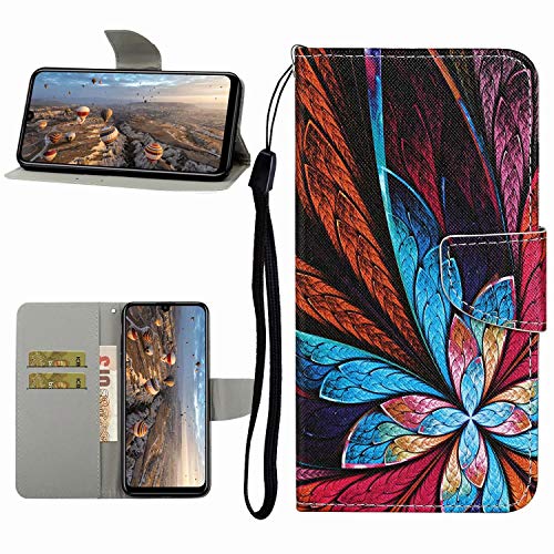 Miagon Hülle für Samsung Galaxy S20,Handyhülle PU Leder Brieftasche Schutz Flip Case Wallet Cover Klapphüllen Tasche Etui mit Kartenfächern Stand,Feder von Miagon