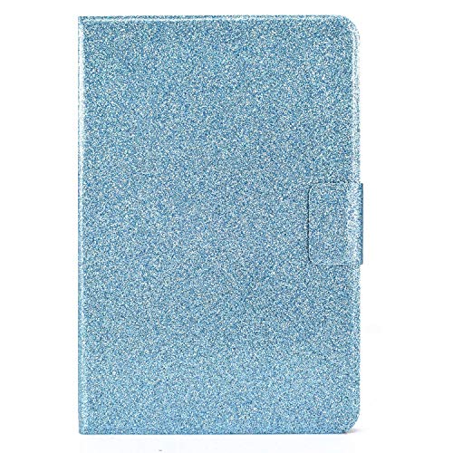 Miagon für Kindle Fire HD 8 2020 Glitzer Hülle,Schutzhülle mit Magnetisch Auto-Einschlaf/Aufwach PU Leder Smart Flip Stand Cover,Blau von Miagon