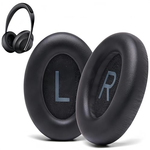 Miayaya Ersatz-Ohrpolster für Bose 700 Noise-Cancelling NC700 Over-Ear-Kopfhörer, Schwarz von Miayaya