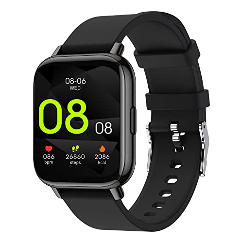 MicLee Damen Herren 1.69 Zoll Touch-Farbdisplay Smartwatch mit Bluetooth Anruf Fitness Tracker Sport Uhr mit Pulsuhr Schrittzähler Schlafmonitor IP68 Wasserdicht Armbanduhr für IOS Andorid von MicLee