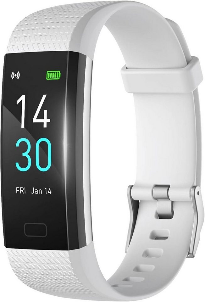 MicLee Fur Damen Herren Fitness Armband Wasserdicht IP68 Farbbildschirm Smartwatch (0,96 Zoll, Android iOS), Mit Aktivitätstracker Schrittzähler Sportuhr Anruf SMS Beachten von MicLee